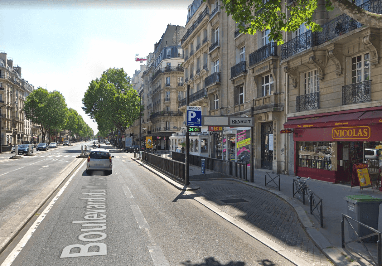 Photo of the INDIGO Montparnasse Raspail car park in Paris