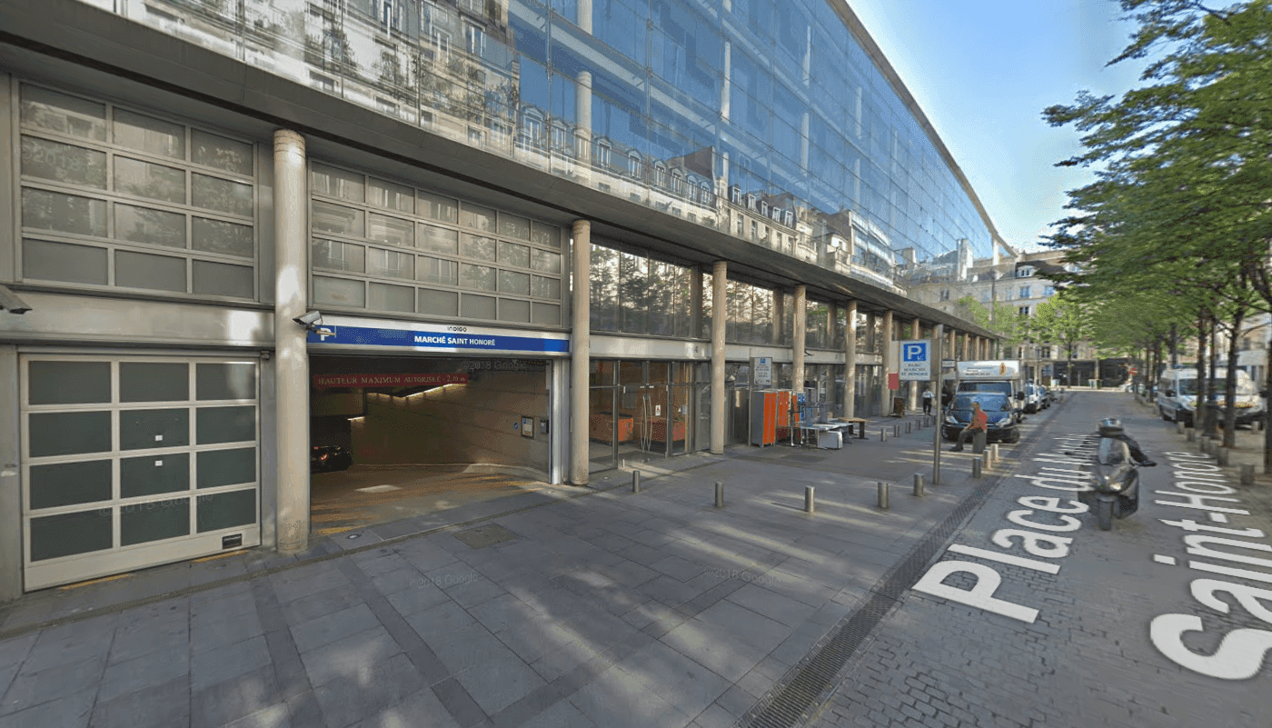 Photo of the INDIGO Marché Saint-Honoré car park in Paris