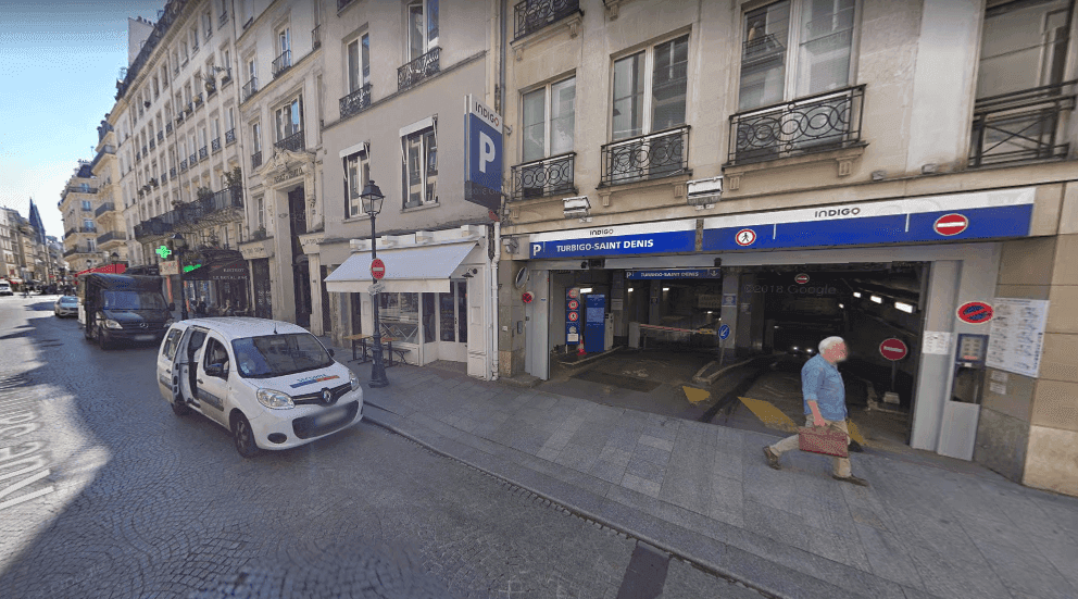 Photo of the INDIGO Turbigo Saint-Denis car park in Paris